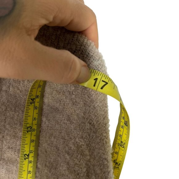 Marla Wynne Tan Kimono Wool Blend Kimono Oversized Open Front Cardigan Medium - Picture 7 of 7